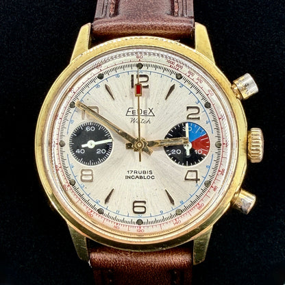 Vintage Fedex Chronograph Watch - Valjoux 7733