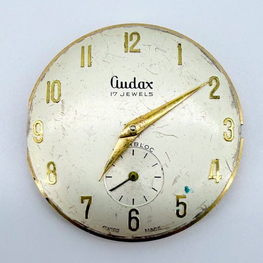Venus 181 “Audax” Watch Movement & Dial – 17 Jewel – Working