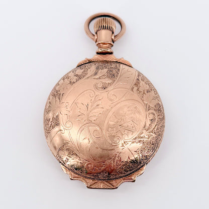 Antique Hampden Model 2 - Special Adjusted Railroad Pocket Watch - c.1892 - Working