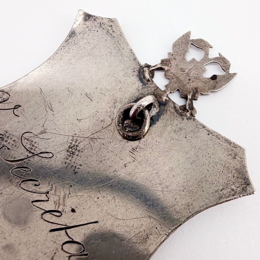 Antique Silver Badge – 'De Adelaar' – Vice Secretaris – c.1888