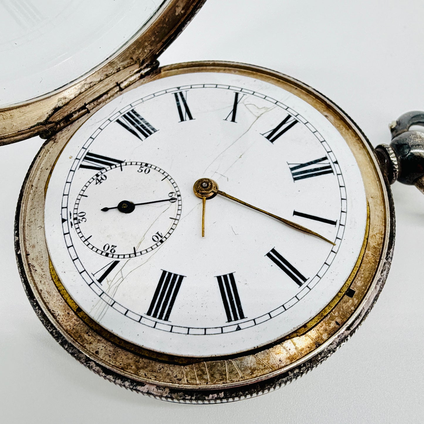 Antique Silver Pocket Watch – London Import 1918 – William Henry Sparrow – Spares/Repair