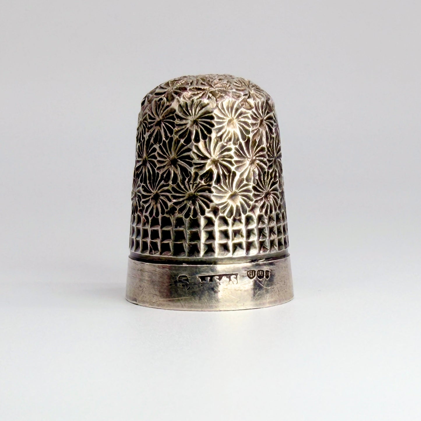 Antique Sterling Silver Thimble – James Swann & Son – Edinburgh 1930
