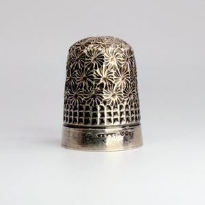 Antique Sterling Silver Thimble – James Swann & Son – Edinburgh 1930