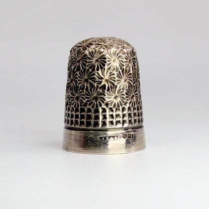 Antique Sterling Silver Thimble – James Swann & Son – Edinburgh 1930