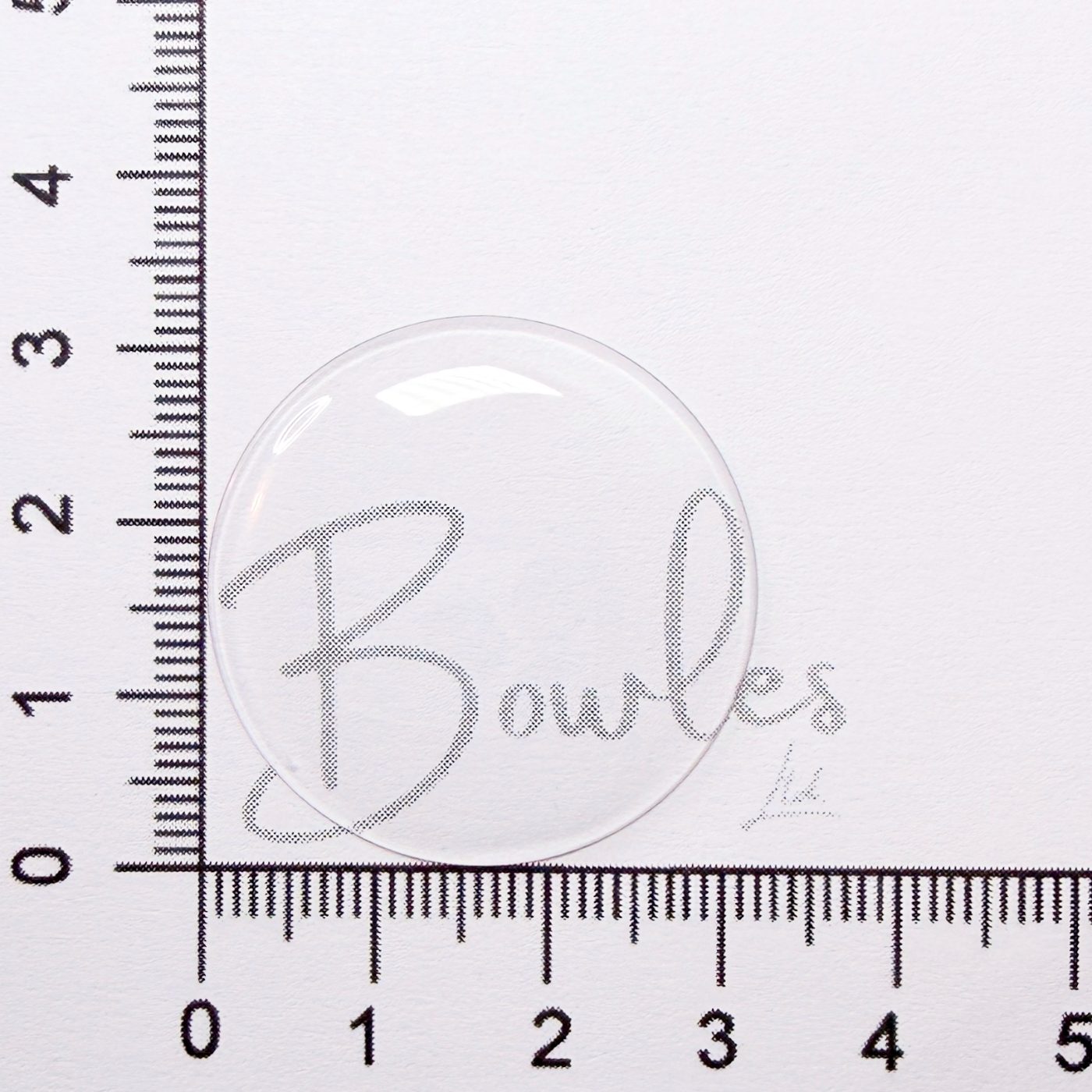 31.8mm Round Low Dome Mineral Glass Watch Crystal - Antique New Old Stock - image 1