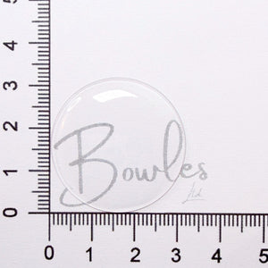 31.8mm Round Low Dome Mineral Glass Watch Crystal - Antique New Old Stock