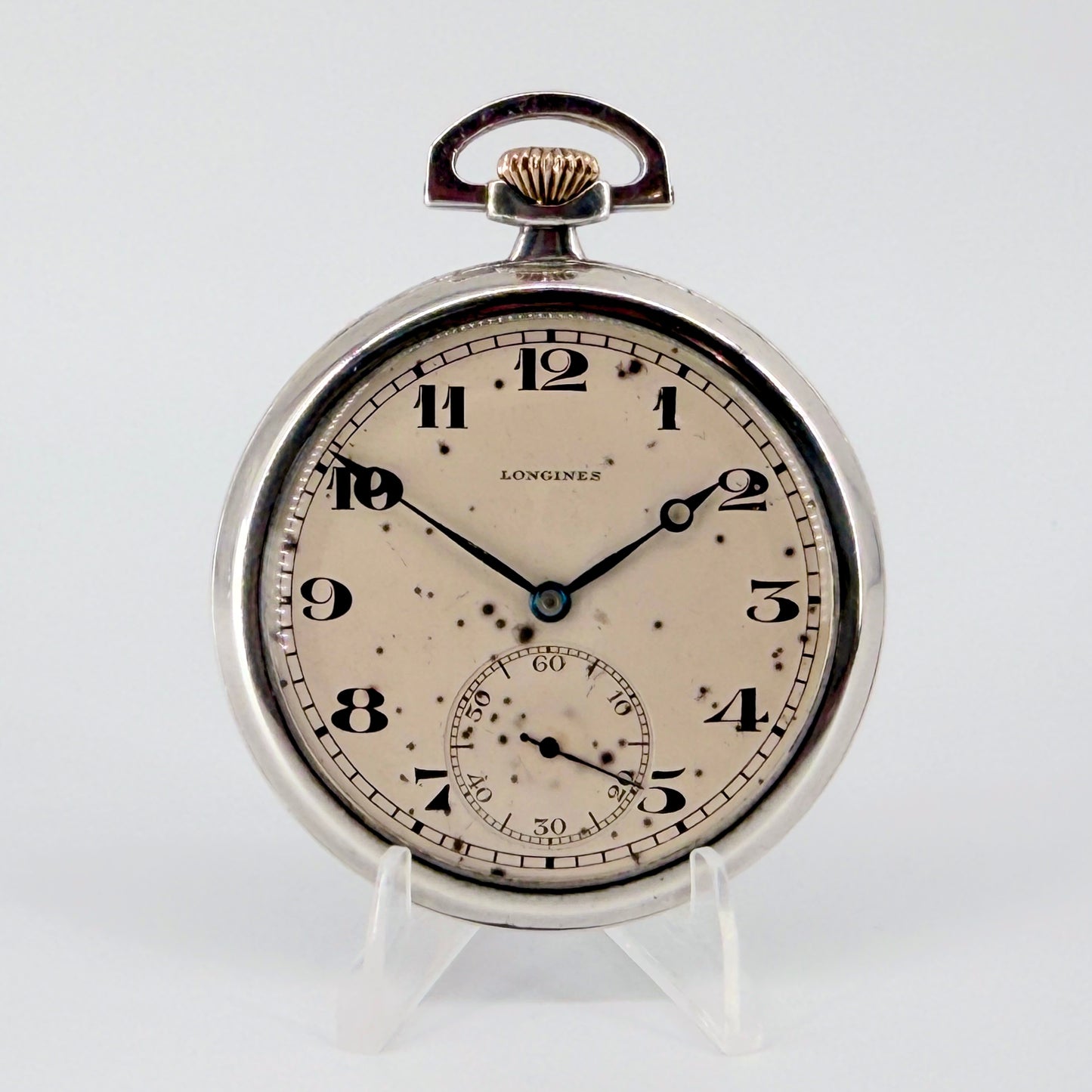 Longines Silver Pocket Watch Cal. 17.89ABC (ZZ Variant) c.1933 Working
