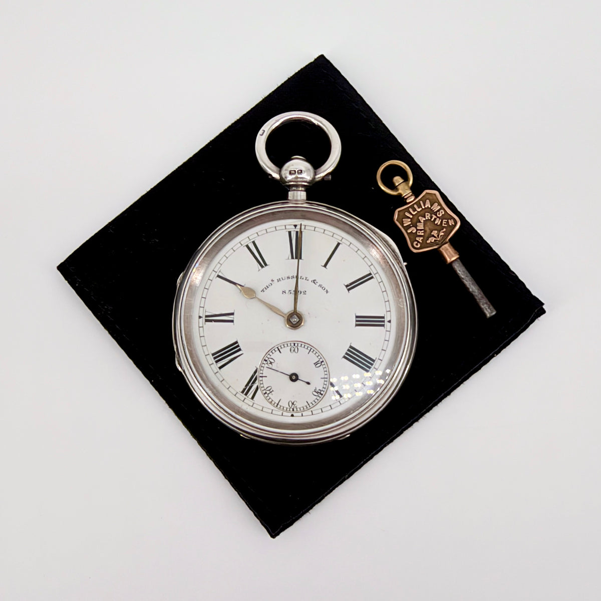 Silver Fusee Pocket Watch by Thomas Russell & Son, Chester 1892 