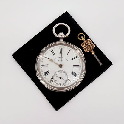 Silver Fusee Pocket Watch by Thomas Russell & Son, Chester 1892 