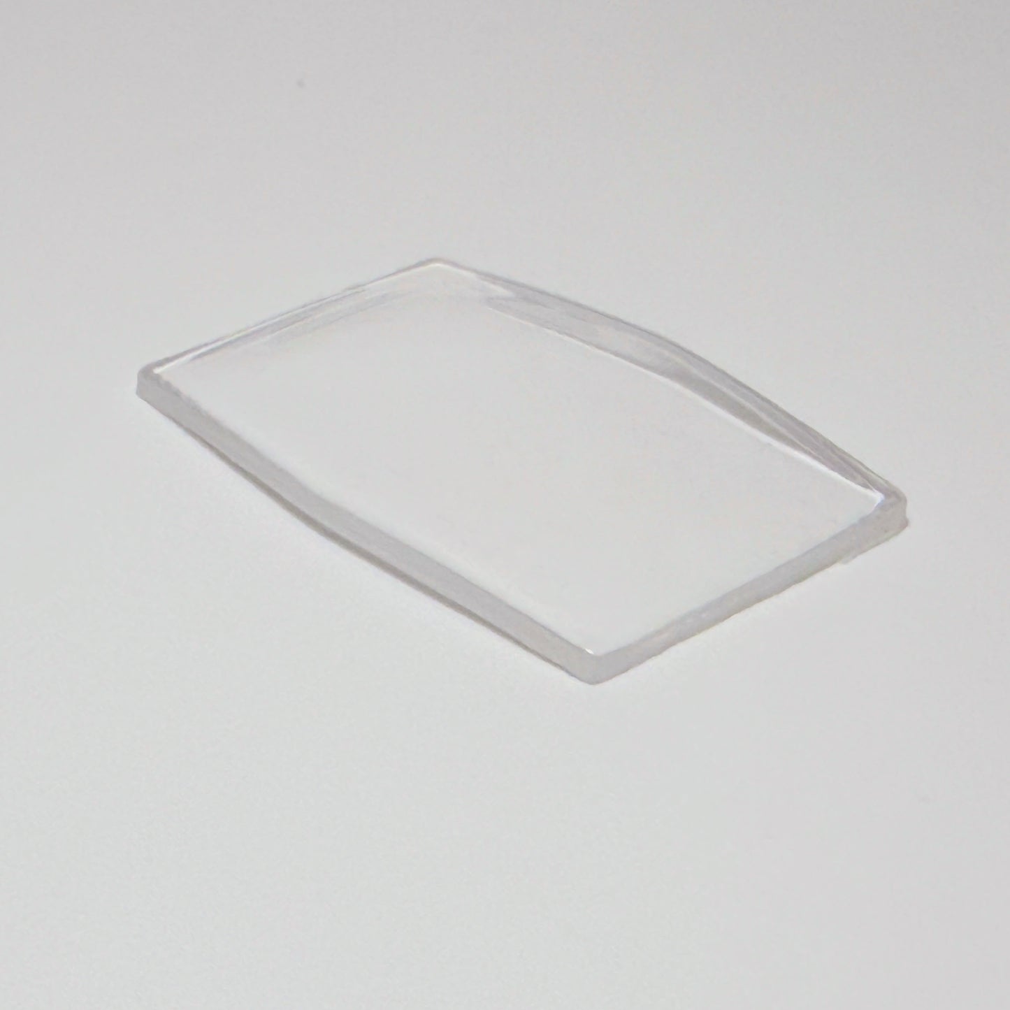 Hexagon - Bottom Edge Curved (Long Sides) - G-S Flexo Acrylic Watch Crystals - Vintage New Old Stock