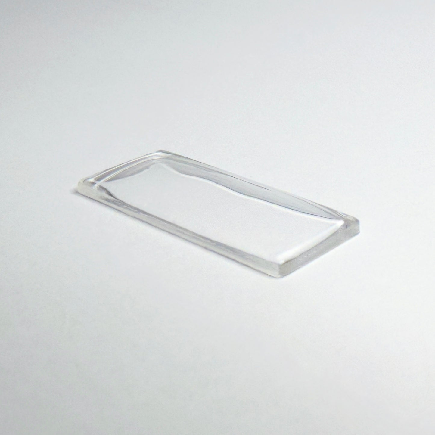 Rectangle Domed - Bottom Edges Flat - G-S Flexo Acrylic Watch Crystals - Vintage New Old Stock