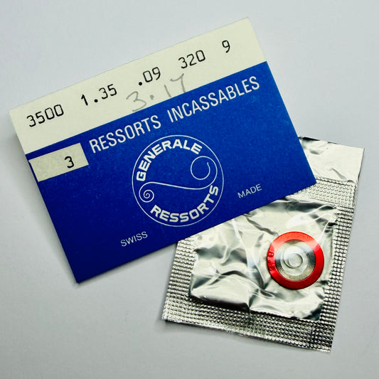 Watch Mainspring – 1.35 x 0.09 x 320 - Generale Ressorts 3500