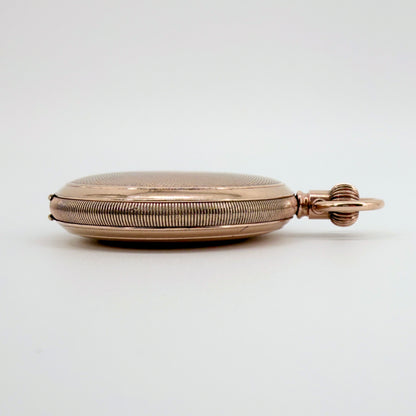 Antique Elgin Full Hunter Pocket Watch 1928 – Keystone Gold Filled Case – Working