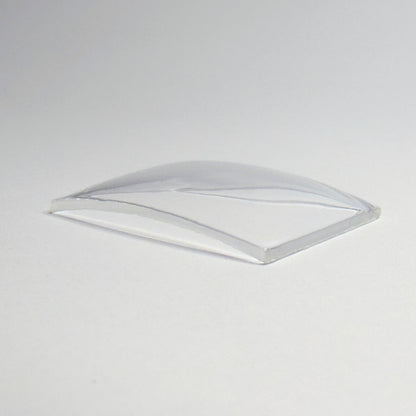 Rectangle - Bottom Edge Curved (Long Sides) - G-S Flexo Acrylic Watch Crystals - Vintage New Old Stock
