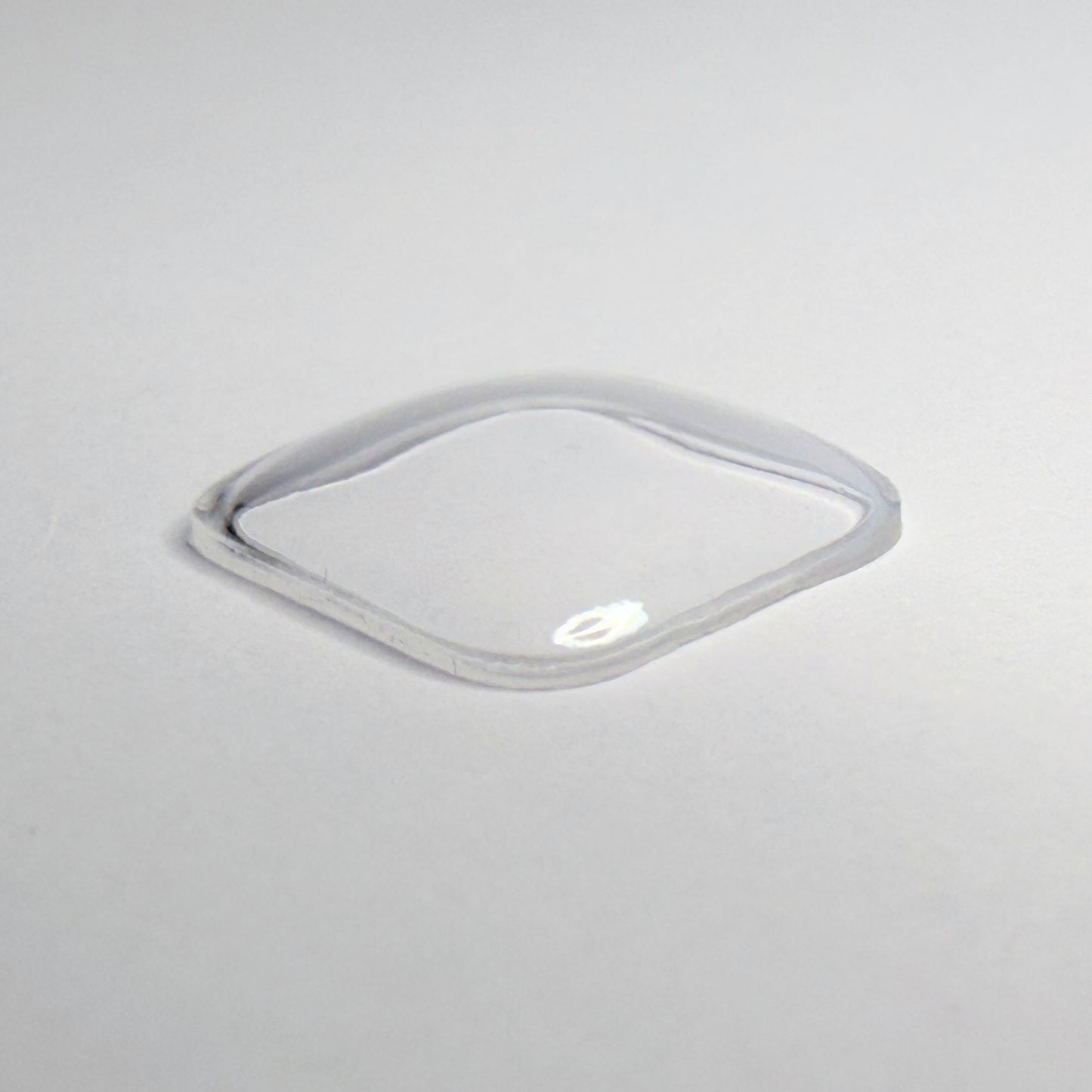 Rectangle Domed - Bottom Edges Flat - G-S Flexo Acrylic Watch Crystals - Vintage New Old Stock