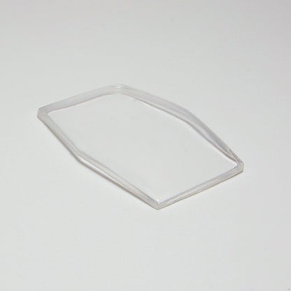 Hexagon - Bottom Edge Curved (Long Sides) - G-S Flexo Acrylic Watch Crystals - Vintage New Old Stock