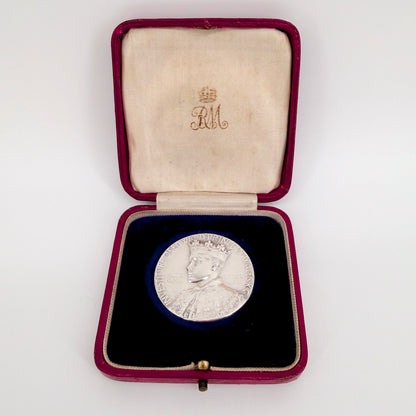1911 Investiture of Edward, Prince of Wales Silver Medal by Goscombe John