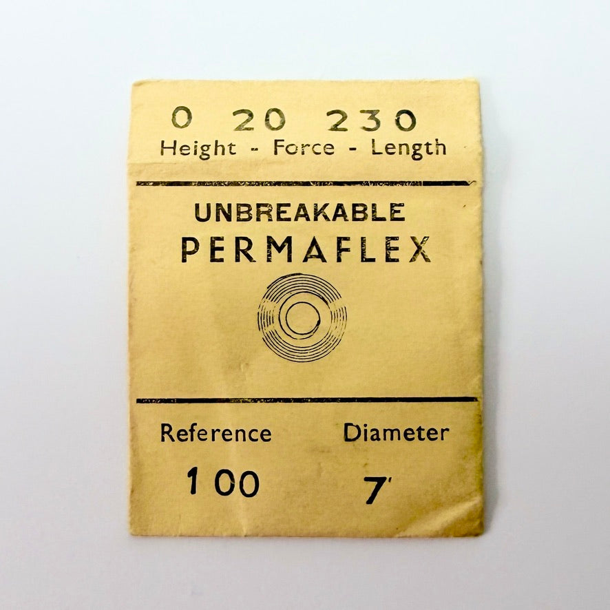 Permaflex Mainspring - H 1.15 × T 0.07 × L 230 × D 7 mm - Ref. 100 - image 1