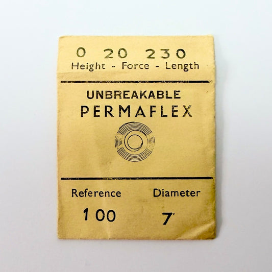 Permaflex Mainspring - H 1.15 × T 0.07 × L 230 × D 7 mm - Ref. 100 - image 1