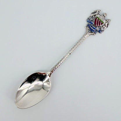 Sterling Silver Manchester Souvenir Tea Spoon, Birmingham 1945, Sydney & Co. - image 2