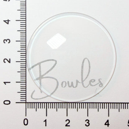 Antique New Old Stock - 43.5 mm - Round High Dome - Mineral Glass Watch Crystal - image 1