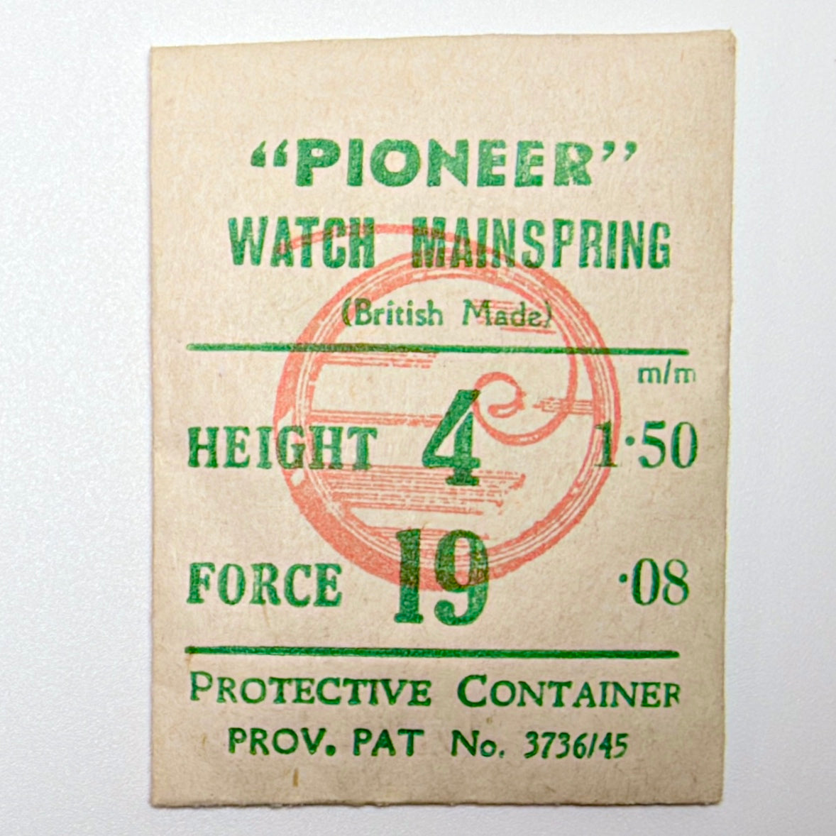 Pioneer Mainspring - H 1.5 mm × T 0.08 mm - image 1