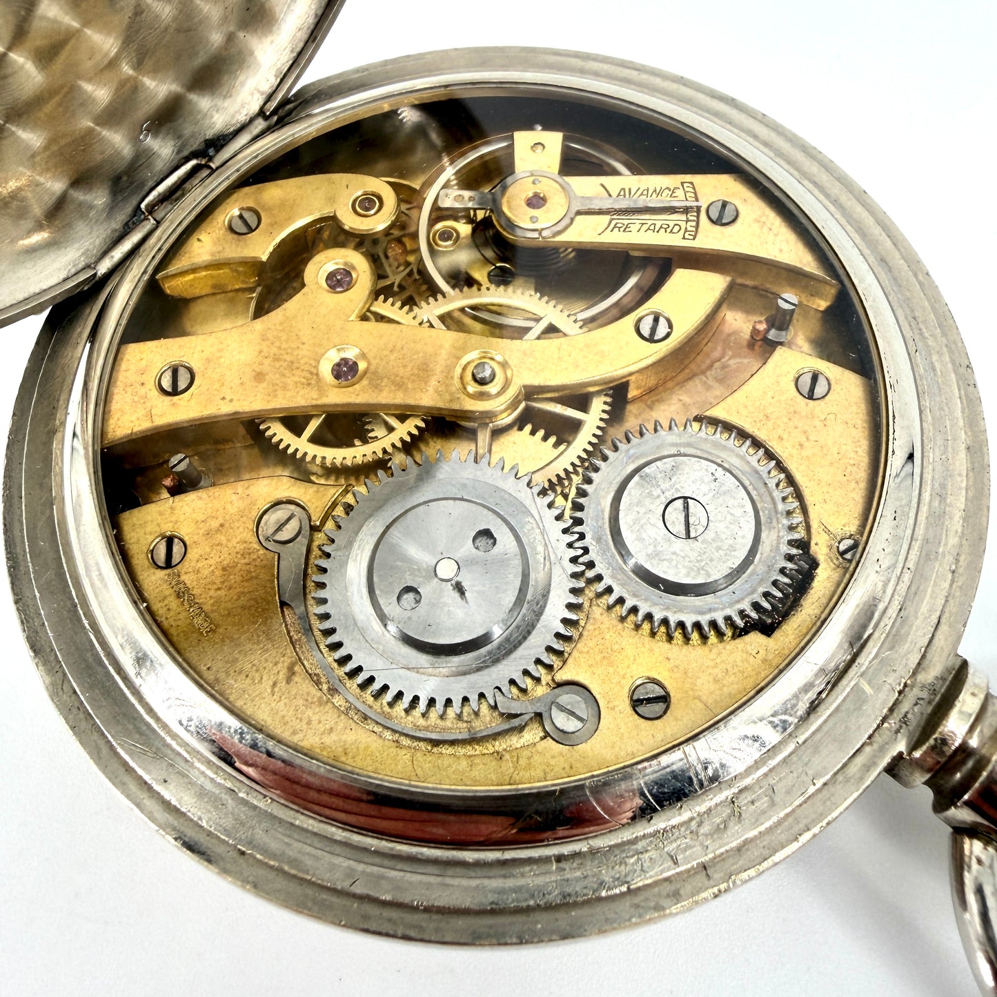 Antique Swiss Made Goliath Pocket Watch – 66mm – Working