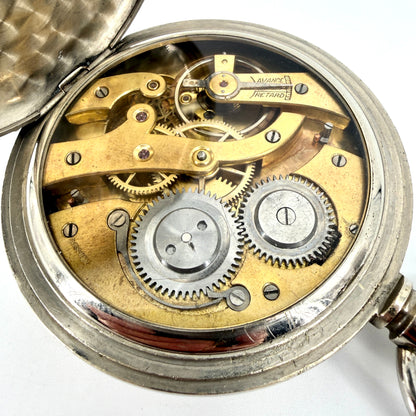 Antique Swiss Made Goliath Pocket Watch – 66mm – Working