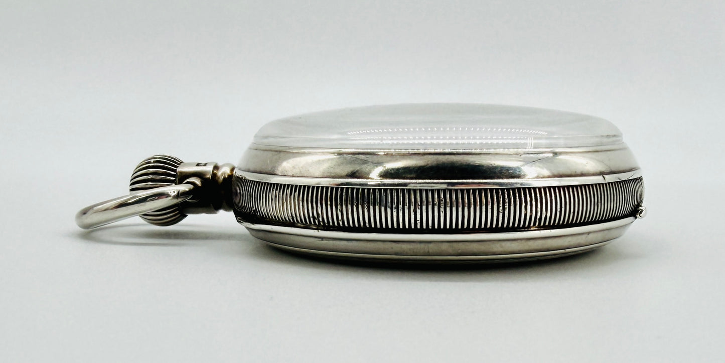 Antique Waltham "Royal" Pocket Watch - 1903 Movement - 1925 Silver Dennison Case - Working