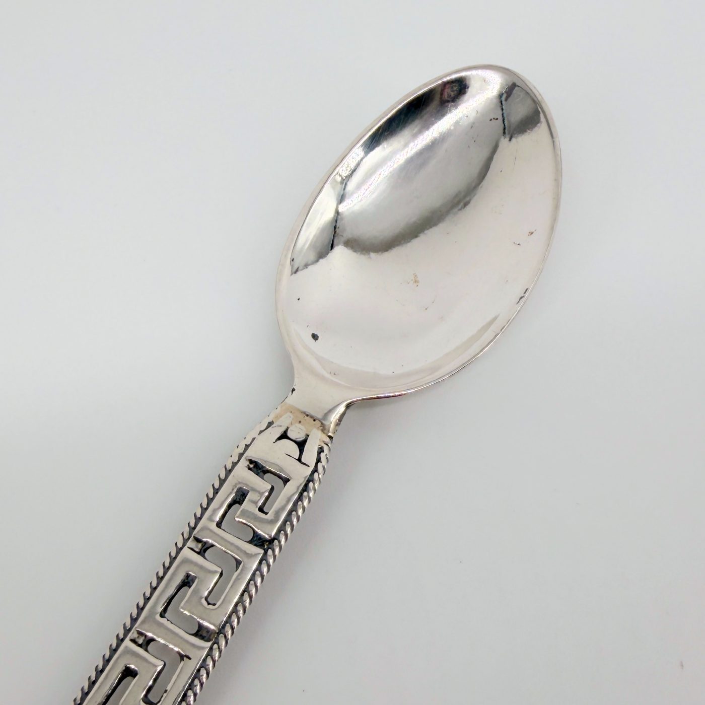 Rhodes Silver Souvenir Tea Spoon – Stamped 800 Silver, Greek Deer Motif - image 5