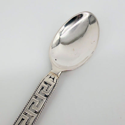 Rhodes Silver Souvenir Tea Spoon – Stamped 800 Silver, Greek Deer Motif - image 5