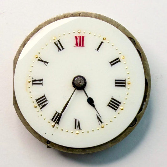 Swiss 15 Jewel Pocket Watch Movement, 23.34mm – For Spares or Repair - image 2