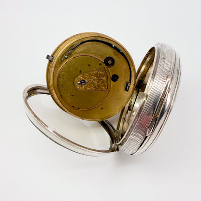 Antique Silver Fusee Pocket Watch - London 1873 William Carter - Working
