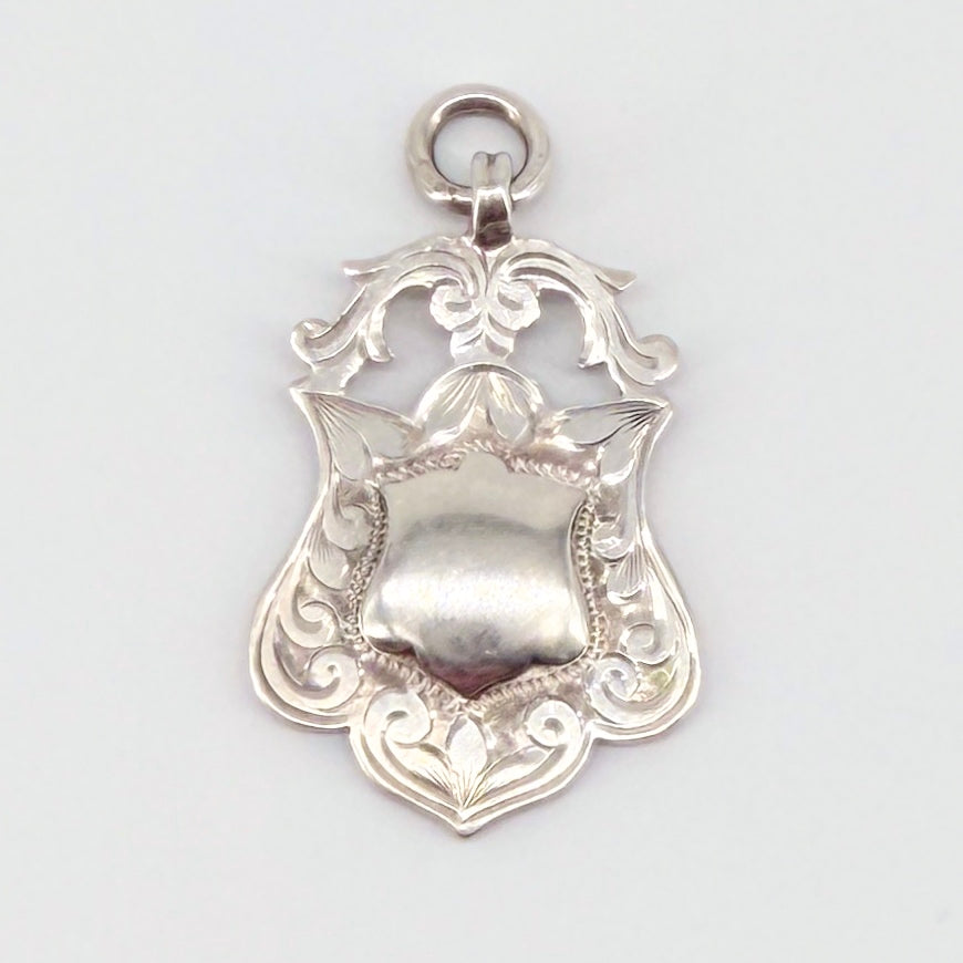 Antique Sterling Silver Fob Medal – Birmingham 1923 – Herbert Bushell & Son