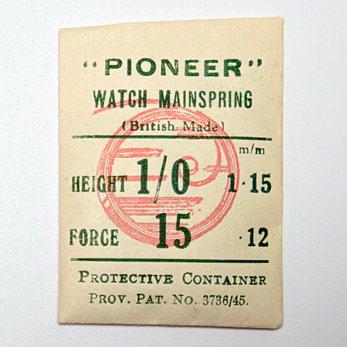 Pioneer Mainspring - H 1.15 mm × T 0.12 mm - image 1