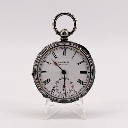 Antique Swiss 935 Silver Pocket Watch - H. Samuel - Working