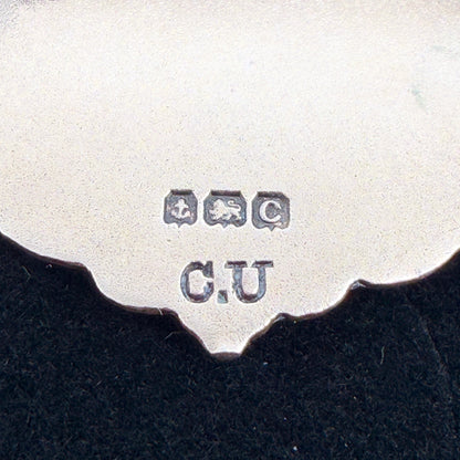 Antique Sterling Silver & Gilt Brooch – Birmingham 1927 – Charles Usher