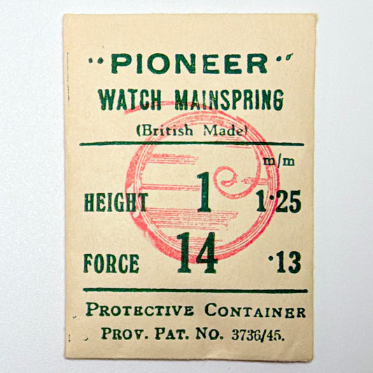 Pioneer Mainspring - H 1.25 mm × T 0.13 mm - image 1