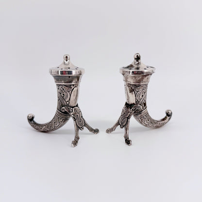 Pair of Antique Norwegian Silver Pepper Pots – Magnus Aase