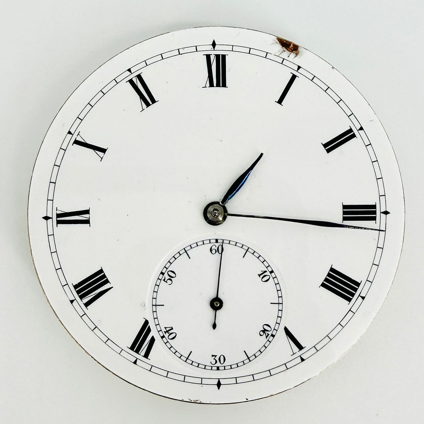 Antique Swiss Pocket Watch Movement - 17 Jewels Adjusted - 43.2mm - Working Service Required