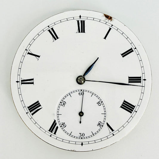 Antique Swiss Pocket Watch Movement - 17 Jewels Adjusted - 43.2mm - Working Service Required