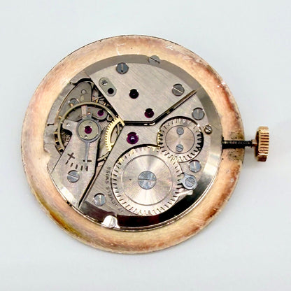 Peseux 330 "MuDu" 17 Jewels Wristwatch Movement & Dial - Running Fast