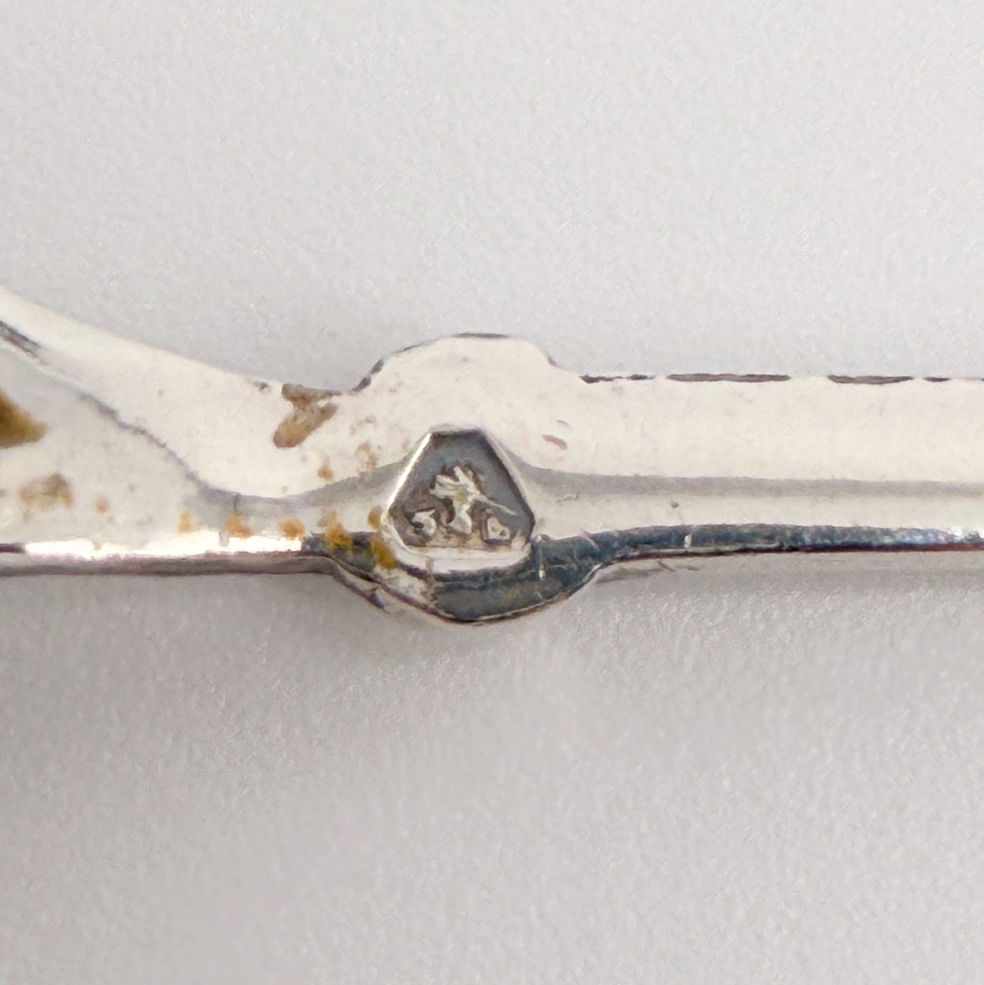 Austrian 835 Silver Tea Spoon, Linz Assay, Heraldic Eagle Finial, c.20th Century - image 8