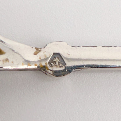 Austrian 835 Silver Tea Spoon, Linz Assay, Heraldic Eagle Finial, c.20th Century - image 8