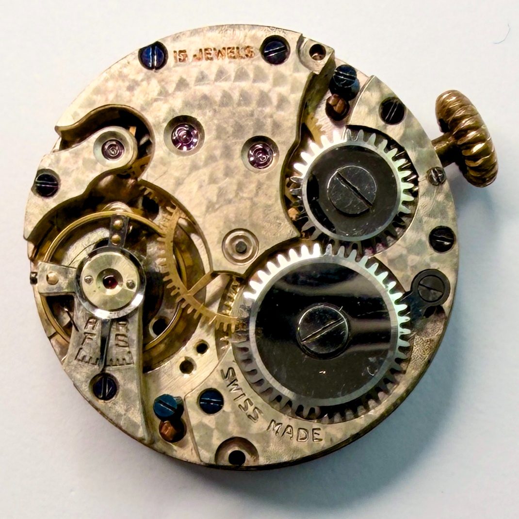 Swiss Made 15 Jewel Watch Movement with Hands & Dial, 23.5mm – Working - image 2