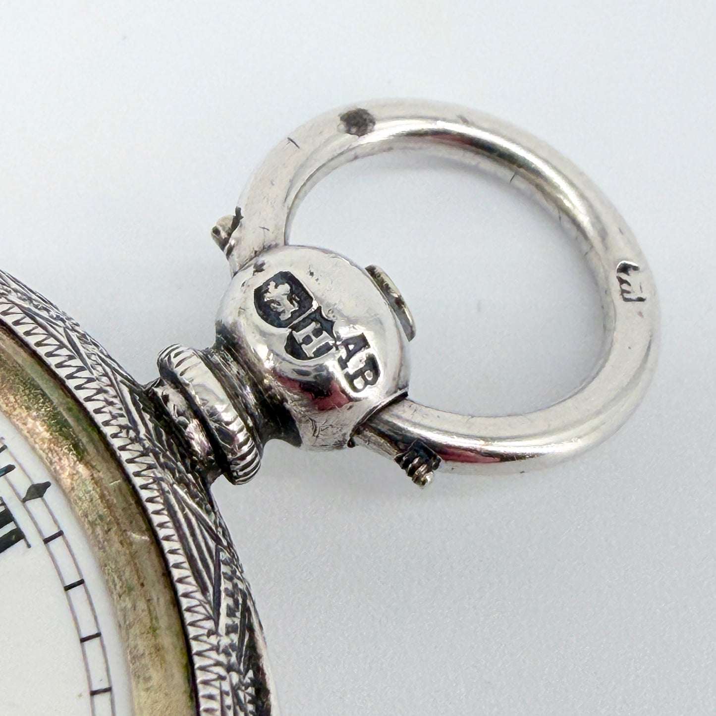 Antique Silver Pocket Watch - London 1883 Arthur Baume - Working