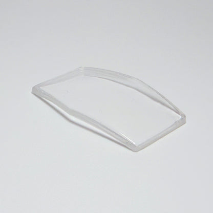 Hexagon - Bottom Edge Curved (Long Sides) - G-S Flexo Acrylic Watch Crystals - Vintage New Old Stock