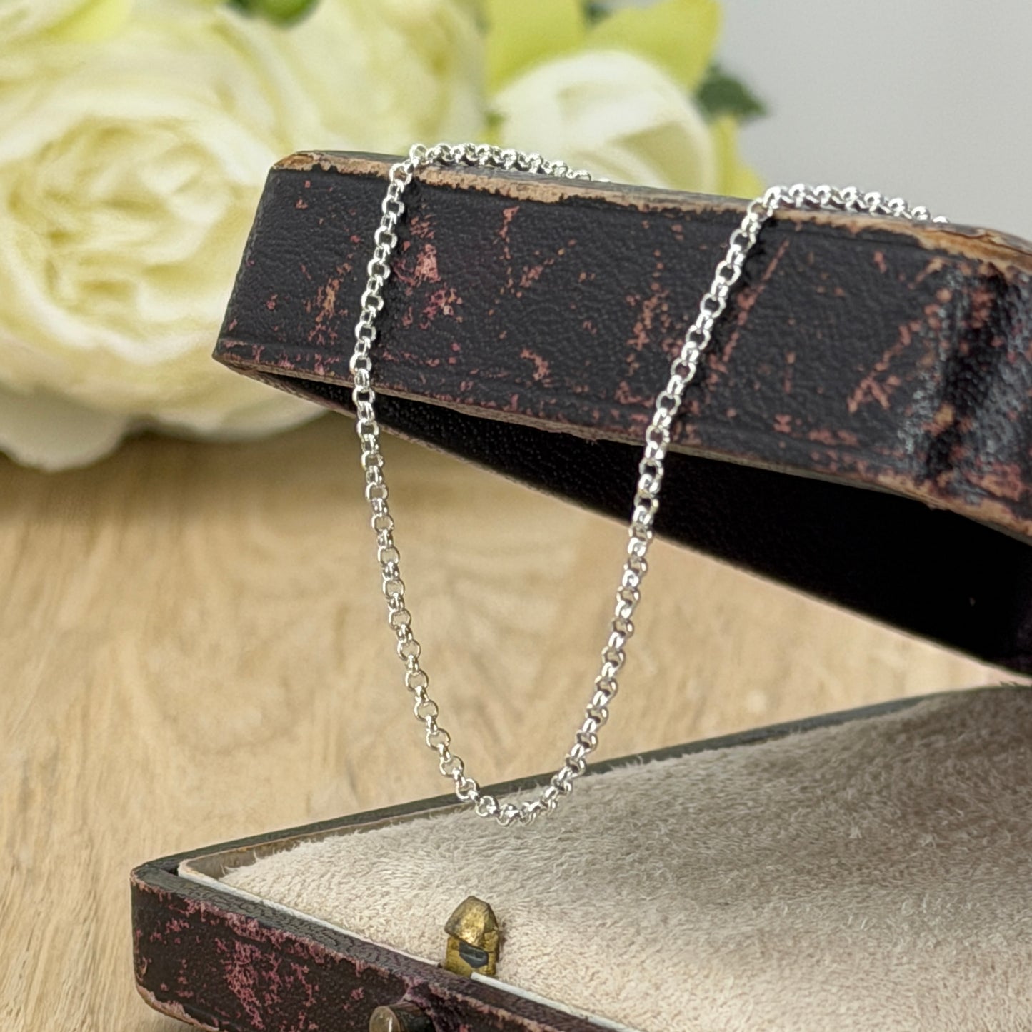 Brand New 925 Sterling Silver Belcher Chain Necklace – 16" (40cm)