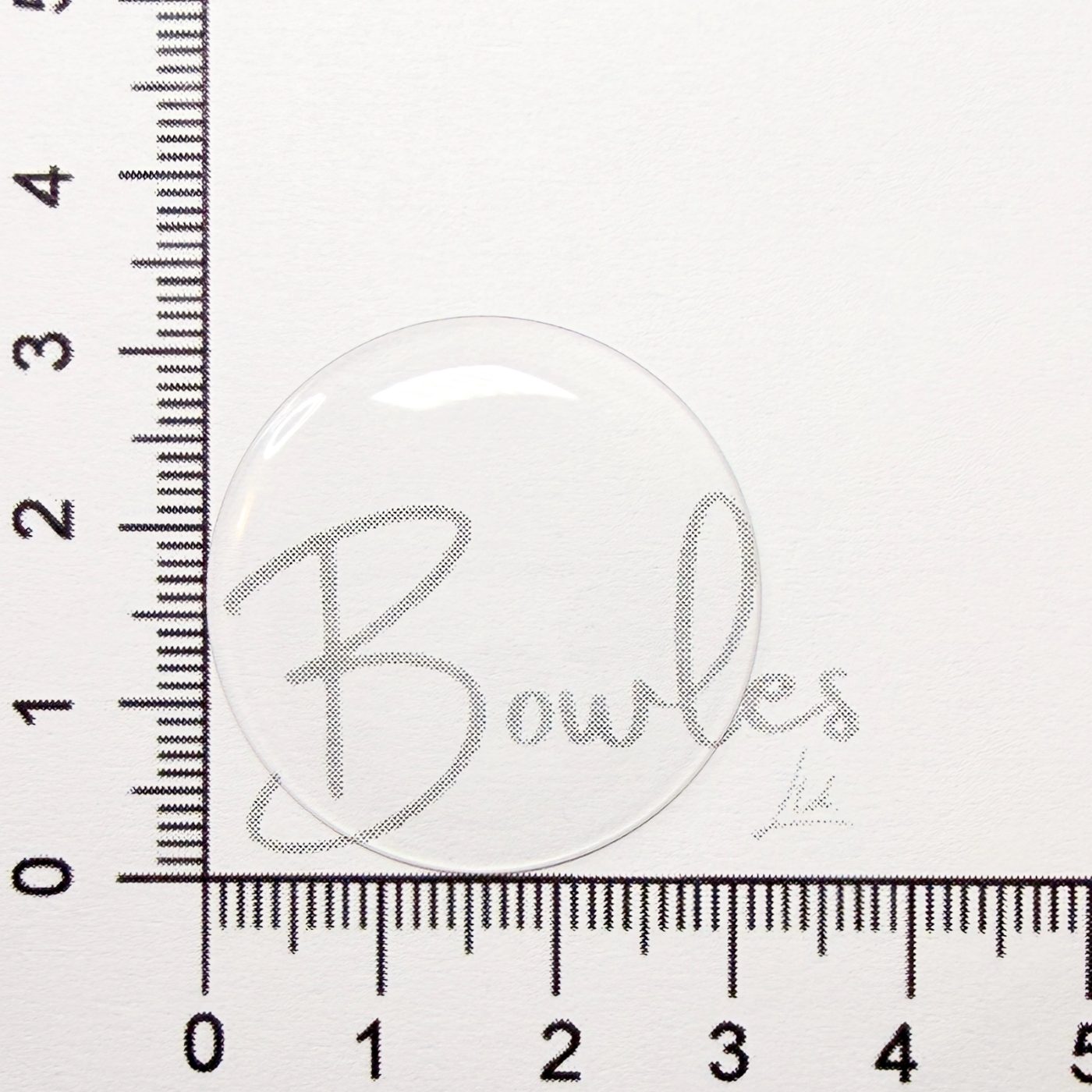 Antique New Old Stock — 31.6 mm — Round Extra Low Dome — Mineral Glass Watch Crystal — WC0005/163 - image 1
