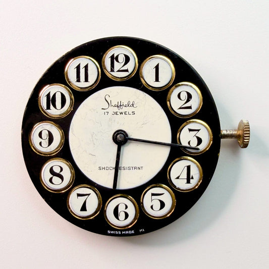 Sheffield 17 Jewel Watch Movement – Ronda 7111, 25.8mm, For Spares or Repair - image 1